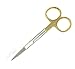 Scissors 4.5 inch Straight with tip protector Gold Plated handle Dental Surgical art & craft BY Wise Linkers