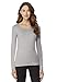 32Degrees Womens Heat Scoop Neck Thermal Top Frozen Snowflake Small