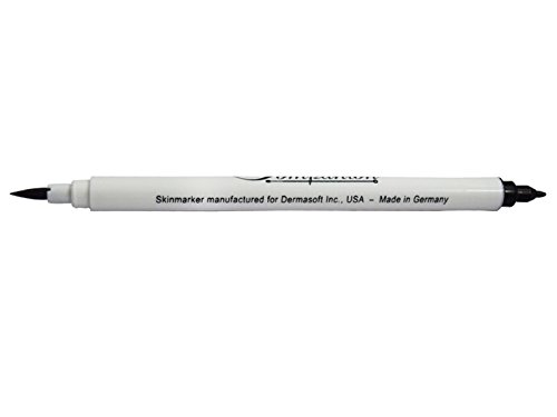 Skin Companion Twin Tip - Surgical Markers (Pack of 5, Black)