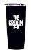 The Groom Tumbler - 20 oz Vacuum Insulated Double Wall Tumbler with Clear Lid (Black and White)