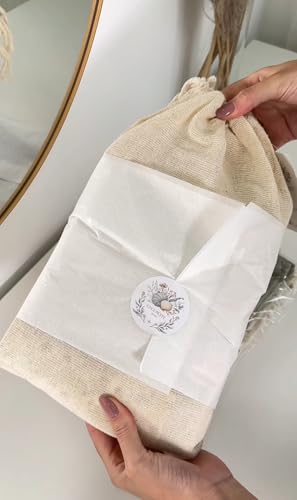 Kit 5 Panos de Prato com Saquinho Presenteável 100% Algodão Ceci Petit Home - Cordel Encantado