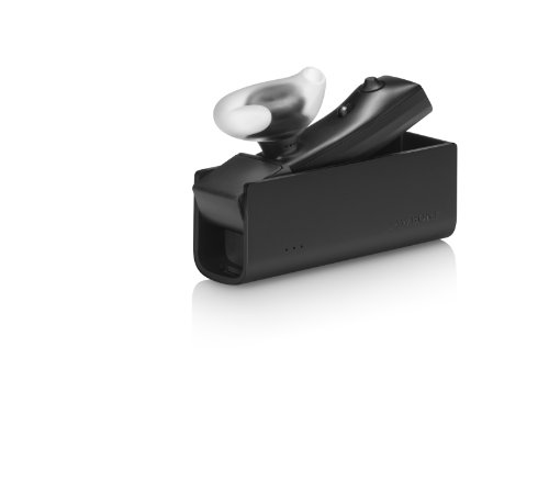 Jawbone Bluetooth Headset with Charge Case, Black Streak