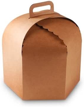 Selfpackaging Caja para Tartas y panettones. Pack de 25 Unidades - L: Amazon.es: Hogar