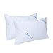 Plixio Bamboo Shredded Memory Foam Bed Pillows for Sleeping 2 Pack - Hotel Quality Hypoallergenic Firm Cooling Gel Pillow (King Size)