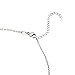 Simulated Birthstone Necklace Halo Lab Simulated Diamond Square Pendant Jewelrys for Women Love Necklace