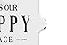 Creative Co-Op Distressed Metal Sentimental Wall Sign, “This is Our Happy Place”,White/Black