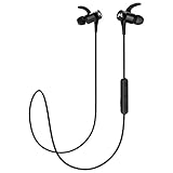 Mpow S8 Bluetooth Earbuds IPX7 Waterproof & 9 Hours Playtime, V4.1 Wireless Headphones Magnetic, Wireless Earbuds w/CVC6.0 Noise Cancelling Mic, Sport Bluetooth Earphones for Running, Workout, Black
