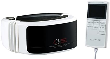 Digital Neck Massager with Heat, Acupuncture, Pulse & Vibration Therapy with Remote - Sleek LCD for Home or Office by Massage Therapy Concepts - 100% Satisfaction Guarantee