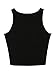 PERSUN Women Limited Edition Black Elasticity Crop Top Small