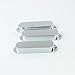Strat Style Single Coil Guitar Pickup Cover Set,No holes/Chrome Finish
