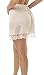 Underworks Pettipants Nylon Culotte Slip Bloomers Split Skirt 4-inch Inseam Large-Beige