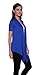 Free to Live Women's Short Sleeve Light Weight Open Front Cardigan (XL, Royal Blue)
