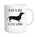 Hasdon-Hill Weiner Dog Coffee Mug for Men Women, Proud to Have A Little Wiener Cup, Funny Dachshund Gifts for Dog Lover, 11 OZ White