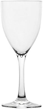 Blazun PS-A6 Unbreakable Polycarbonate Vino Blanco Barware (Set of 6), 8 oz, Clear