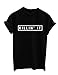 Haola Women's Graphic Letter Printed Funny Tops Junior Girls Graphic Tees Casual T-shirts S Black