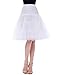 GRACE KARIN White Vintage Swing Net Petticoat Skirt Tutu Underskirt Size L