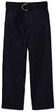 U.S. Polo Assn. School Uniform Boys' Flat Front Pant with Belt