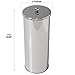 [2023 Upgraded Version] HUJI Rust Resistant Stainless Steel Toilet Paper Roll Canister Holder w/Removable Base for Bathroom Storage (1 Pack, Toilet Paper Canister)