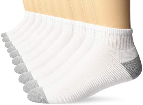 Amazon Essentials Men's 10-Pack Cotton Half Cushioned Ankle Socks 1 Amazon Essentials Men's 10-Pack Cotton Half Cushioned Ankle Socks