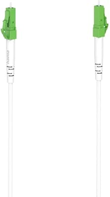 Glasfaserkabel 3m (Netzwerkkabel, 10Gbit, Patchkabel, LC/APC auf LC/APC, Lichtwellenleiter, LWL Glasfaserkabel, Netzwerkkabel 3m, Gigabit Ethernet, Verbindung von Router, Switch ...) weiß