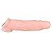 Beauty7 Penis Extender Sheath Scrotum Testicles Ring Prolong Ejaculation Length Girth Enhancer Longer Cock Enlargement Sleeve Reusable