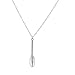 LUX ACCESSORIES Silver Tone Mini Spoon Novelty Charm Pendant Necklace