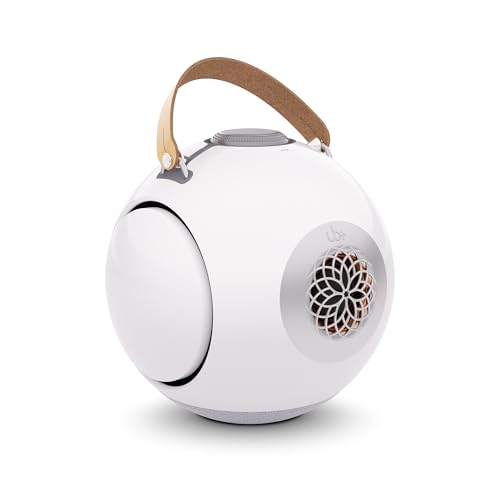UB+ dB1 doubleBASS Bluetooth Speaker, Hi-Fi, Deep Bass, Waterproof, Portable, Wireless, 40W, 20H Playtime, Long Battery, IPX5, Bluetooth 5.3, EQ, TWS, Type-C, AUX, Support for stands(Glossy White)