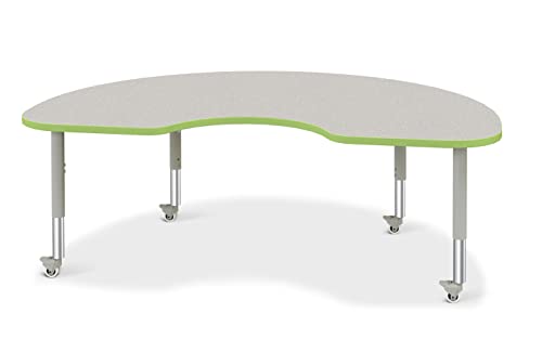 Jonti-Craft Berries 6423JCM130 Kidney Activity Table - 48" X 72", Mobile - Frec…
