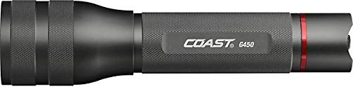Coast 1,400 Lumens Flashlight With Cree XHP70.2 LED, Impact Resistant, IPX4 Weather Proof (G450)