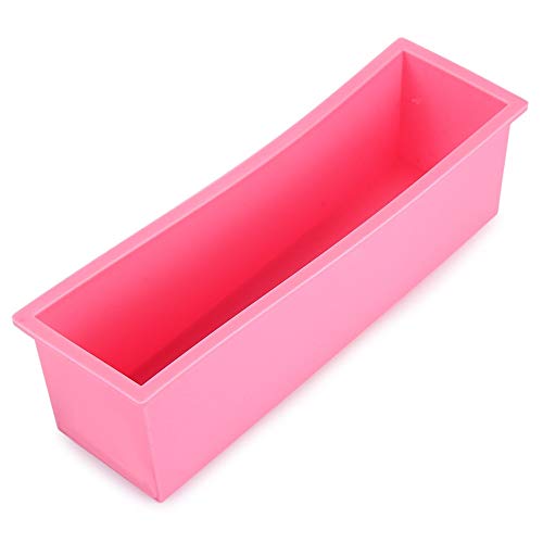 Stone Wordd Mold Silicone Eco-Friendly 1200/900g Rectangle Silicone Soap Loaf Mold Wooden Box DIY Making Tools for Making Loaf Swirl Soap 3
