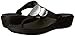 crocs Women's Sanrah Embellished Flip Wedge , Black/Silver Metallic, 8 M US