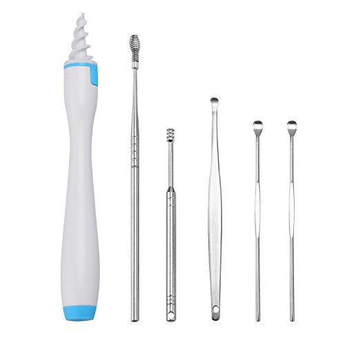 Ear Wax Cleaner, (Upgraded )16 Disposable Silicone Replacement Heads, Ear Pick Spiral Improves the Effect of Ear Wax Removal Drop + Bonus 5pcs Ear pick tool - Thumbnail 5