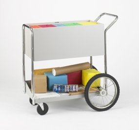 Charnstrom Medium Solid Metal Cart with 16-Inch Rear Wheels (B135)