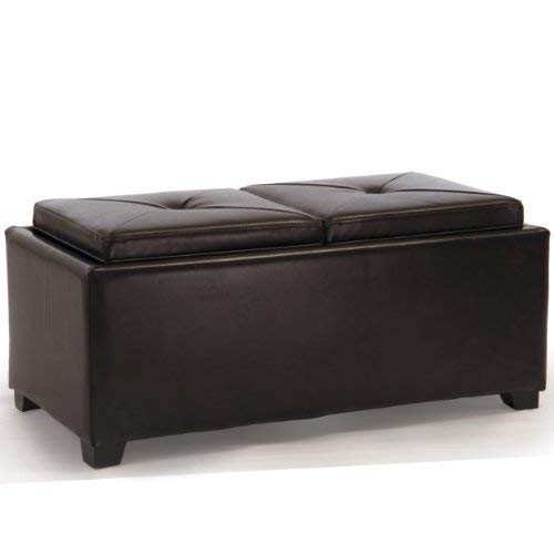 Christopher Knight Home Kenwell Storage Ottoman Brown