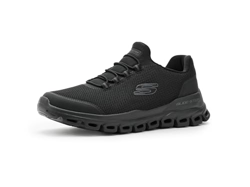 Skechers Men's Glide-Step Noltek Sneaker,Black/Black,11 Wide at Amazon