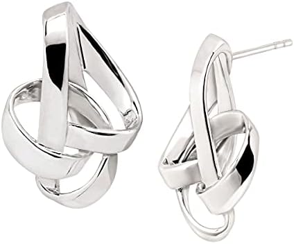 Sterling Silver Cubic Zirconia Round-Cut Halo Drop Leverback Earrings