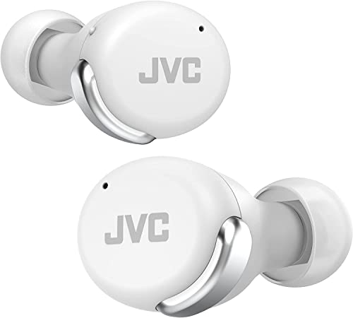 JVC HA-Z330T-W - Compact True Wireless Earphones, Active Noise Cancelling, Lightweight, Stylish Design, BT 5.2, Waterproof (IPX4), 21 Hours Playtime, Low Latency Mode for Games, (White)