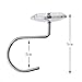 YUYIKES Shower Curtain Hooks Diamond Shape Shower Rings/Round Acrylic Decorative Rhinestones Bling Rolling Bathroom Bath Set of 12 Rings