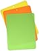 Francois et Mimi Set of 3x Colorful Flexible Bendy Food-Safe Cutting Mat Board, 15