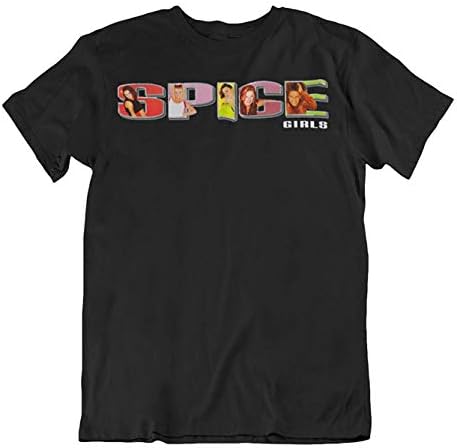 Vintage Spice Girls 2019 T-Shirt Ladies Women Girls Baggy Tee Shirt Black