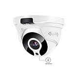 POE IP Camera,Kingkonghome 1080P Home Security Surveillance Camera with Sound, IR Night Vision, Remote Viewing,IP67 Waterproof Dome Camera for Outdoor and Indoor,Support Onvif