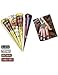 India Painting Tattoo Paste Cone,4 Tube Black White Red Brown Paste Cone Temporary Tattoo Kit Indian Body Art Painting Drawing with free Stencil