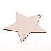 Christmas Wooden Crafts Hanging Ornaments Christmas Tree Decoration Unfinished Wood Cutouts for DIY Blank Slices to Paint (10PCs Star Style)