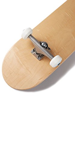 CCS Logo and Natural Wood Skateboard Completes - Fully Assembled (Blank Natural Wood, 8.0)