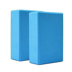 LDsports Yoga Block (Set of 2) 9″x6″x3″ High Density EVA Foam Brick, Non-Slip Surface Soft and Light for Yoga, Pilates, Meditation