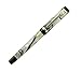 Lanxivi Jinhao Century Fashion White Color Black Line Celluloid Fountain Pen 18kgp Medium Nib with Pen Pouch