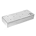 TCP Global BBQ Masters Smoker Box to Add Smokey Flavors to Barbecue Meats - Stainless Steel Wood Chip Smoking Box with Hinged Lid - Grilling Accessory for Gas or Charcoal Grills