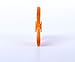 Triangular Base Bearings Focus Toy Leaf Fingertips Gyroscope High Speed Average Spinners ADHD Anxiety Autism Boredom Stress Focus kids and adults - Orange