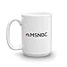 MSNBC Morning Joe Logo Ceramic Mug, White 15 oz - Official Mug As Seen On with Joe Scarborough, Mika Brzezinski and Willie Geist