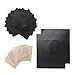 14 Piece Complete Set - Stove Burner Covers - 8 Gas Stove Burner Liners - 2 Grill Mats - 4 Sandwich Toaster Bags - Grill Accessories - Grill Mat Non Stick - Gas Stove Burner Covers, Stove Cover Master